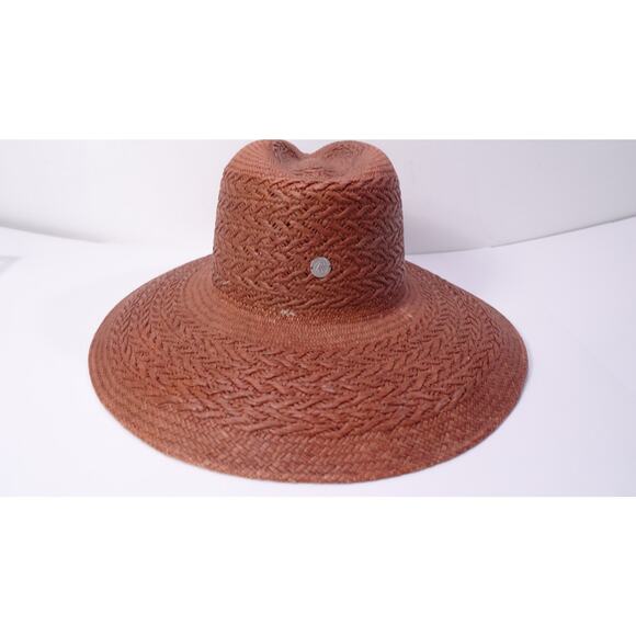 Veronica Beard FREYA taupe Redwood Mahogany Hat NWT 230 S/M - Picture 6 of 16
